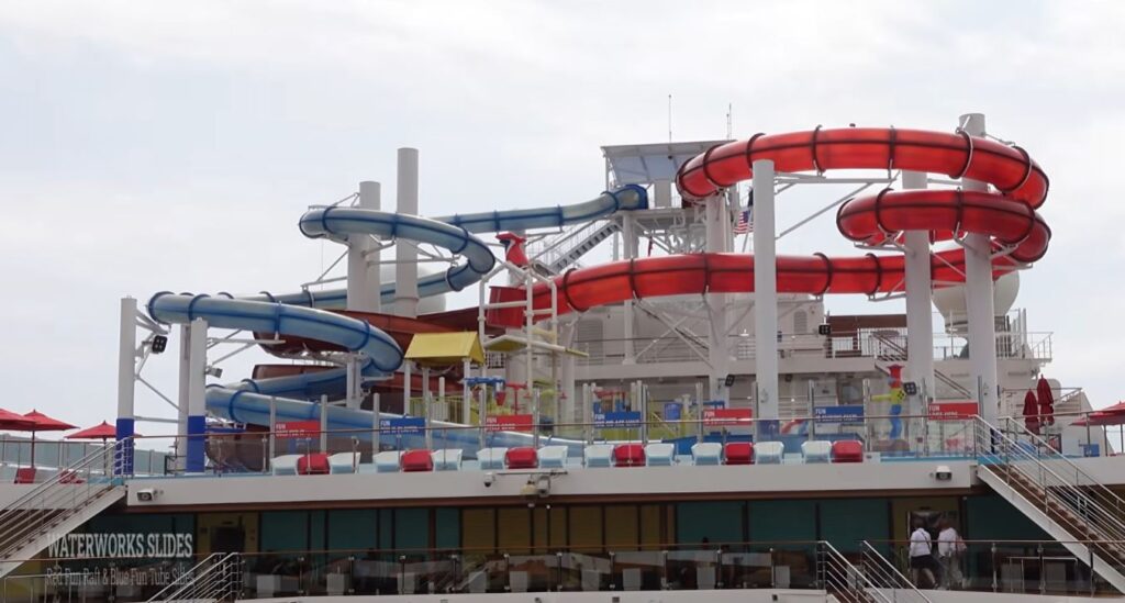 carnival cruise waterworks slides