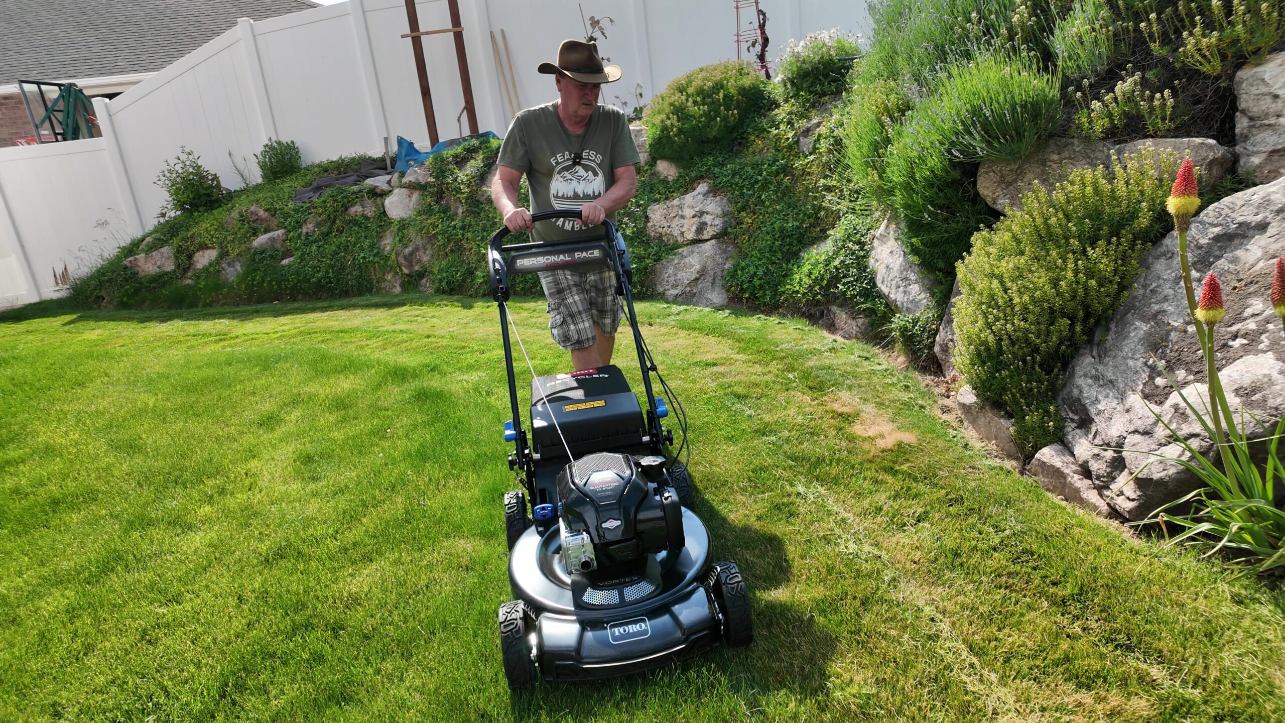 toro vortex recycler first mow yard
